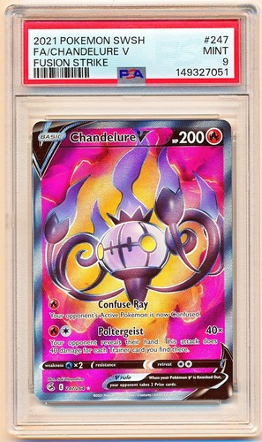 Chandelure V graded PSA 9 for sale on eBay