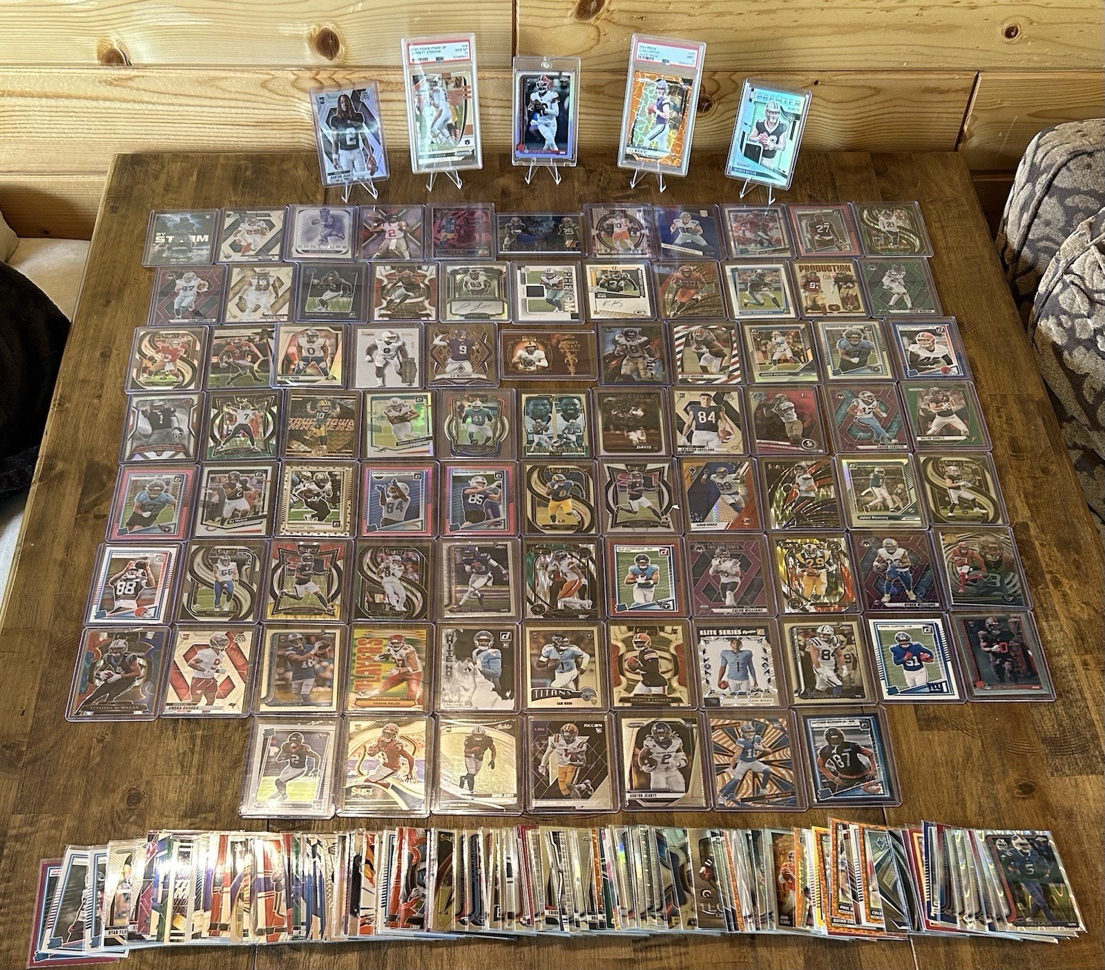 201 Card NFL Football Lot - PSA Graded,RC,Auto Patch,Numbered,Parallels,Inserts view 1