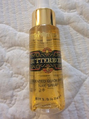 Harry Potter Butterbeer Scented Quick Dry Nail Spray 2oz Orly Beauty Nail Dryer