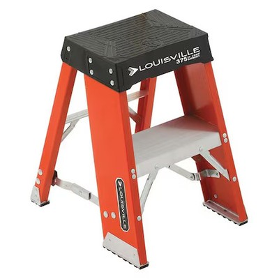 Louisville Fy8002 Step Stand, 2 Steps, 375 Lb Load Capacity, 24 In Overall