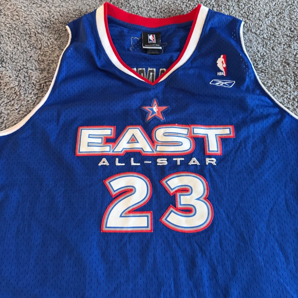 Authentic Reebok LeBron James 2005 All Star Game East Swingman Blue Jersey 3XL - Image 3 of 4
