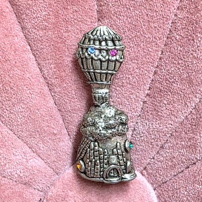 Wizard of Oz Thimble Hot Air Balloon Land Of Oz Comstock Pewter Jewel 