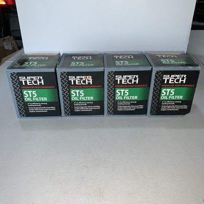 SUPER TECH ST5 Oil Filter Big Small Block Chevy Engines Fits  FRAM PH5 -Lot of 4