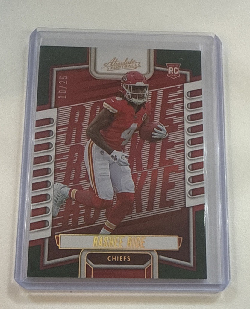 2023 Panini Absolute - Rookies Rashee Rice #120 Green Spectrum /25 (RC)