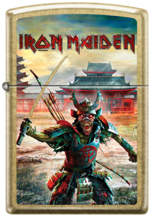 Zippo 46988, Iron Maiden Design, Street Brass Finish Lighter, NEW