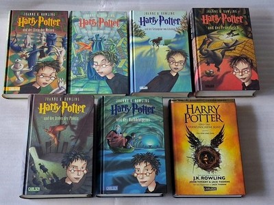 1x gelesen - Harry Potter - 7 Bände  Hardcover - Carlsen -  Band 1-6 8 - Rowling