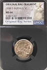 1938-D Buffalo Nickel - NGC MS 66 - Original Bag Frag - Nice -