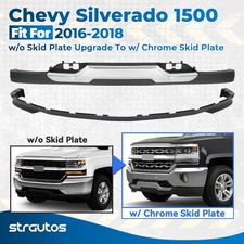 For 2016-2018 Silverado 1500 Front Bumper Valance Skid Plate W Air Deflector