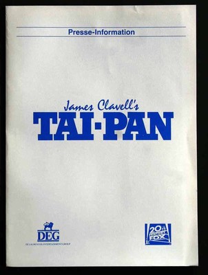 Tai-Pan - Joan Chen - Bryan Brown - Tim Guinee - John Stanton - Presseheft