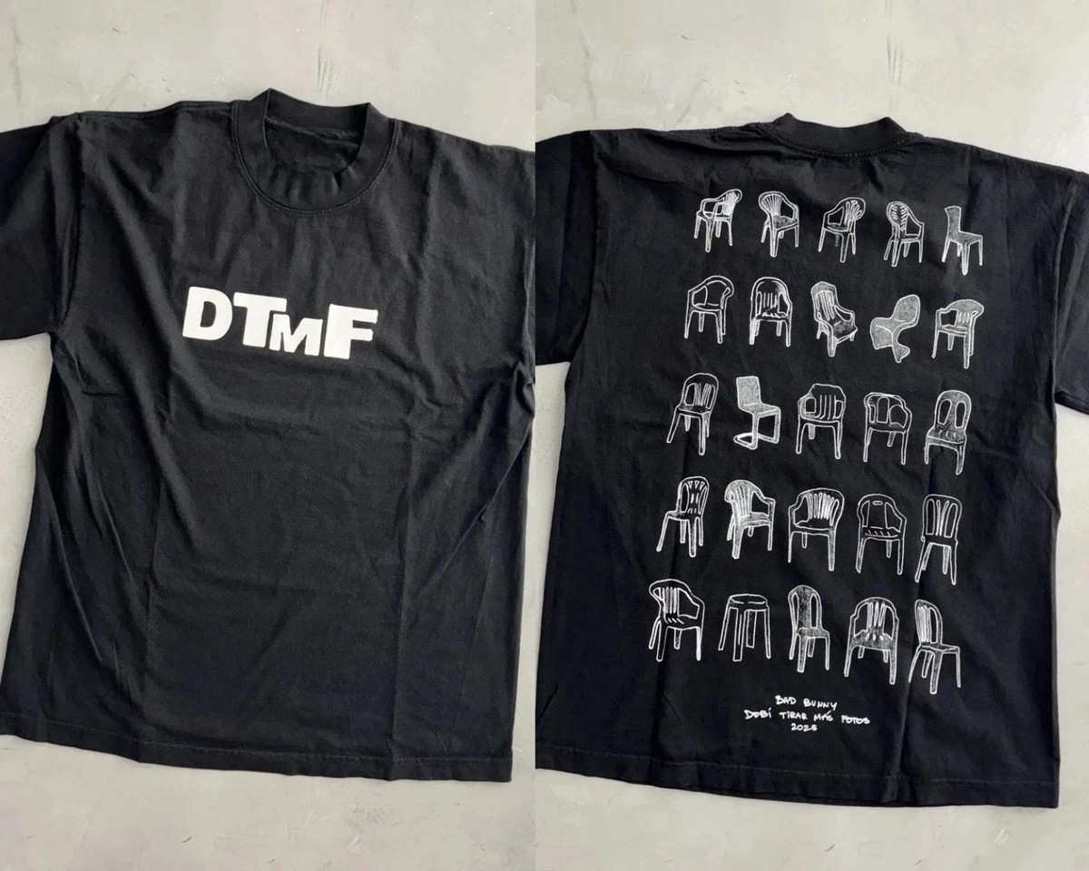 Bad Bunny DTMF Tour Chairs Puerto Rico Exclusive Reprinted shirt