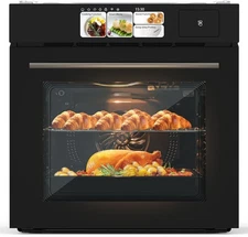 24" Single Wall Oven w/ 2.5Cu.ft Capacity & 8 Modes Colorful Touch  Screen