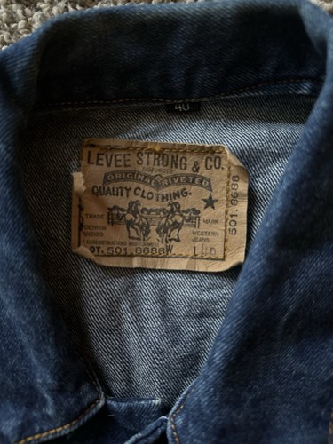Vintage Strawberry Leaves Japanese Denim Jacket Men’s Size 40 - Bild 4 von 7