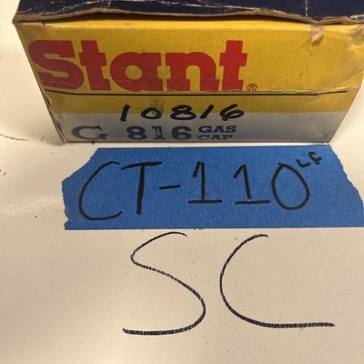 Stant G816 Fuel Tank Cap NOS Replacement Gas Cover Vintage Accessory