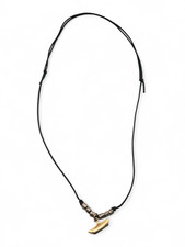 Ciondolo Dodo in oro giallo 18 kt. a forma di stella marina, con cordino regolab