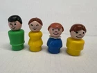 4 Vintage Fisher Price Little People Family Lot of 4 Figures mom, dad, boy, girl