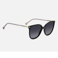 Carolina Herrera Women’s Square Sunglasses Black Frame Gray Gradient Tinted