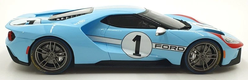 GT Spirit escala 1/18 resina US027 - Ford GT 2020 #1 Le Mans - rayas azul/blanco Foto 4 de 4