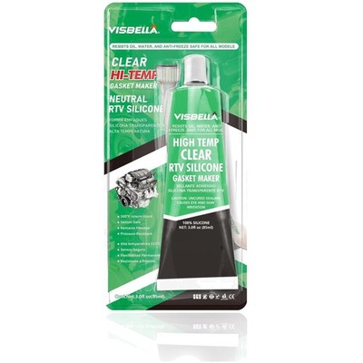 Visbella Hochtemperatur RTV Silikon Dichtstoff für Fahrzeuge - 110g Farblose