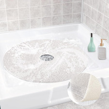 Shower Mat Non Slip, round Shower Mat for inside Shower, Non Slip Bathtub Mat, F