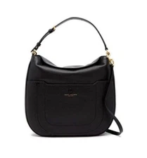 MARC JACOBS Empire City Large Black Leather Messenger Crossbody Bag