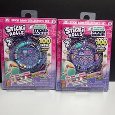 Sticki Rolls Series 2 Sticker Bracelet Collector Set Lot of 2 NEW Sealed