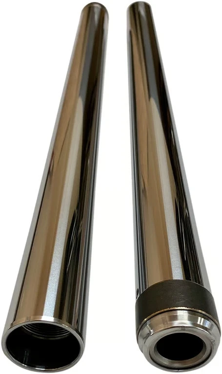 Pro-One Performance 39mm Fork Tubes - 24.25in. - Chrome Motorcycle Street Bike - Image 3 of 4