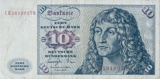 WEST GERMANY 10 DEUTSCHE MARKS BANKNOTE 1977 OLD GERMAN NOTE DEUTSCHMARK DM MARK