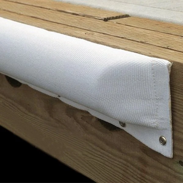 Taylor Made Perimeter 9' L x 8" W x 3-1/4" D White Polyester Dock & Post Bumper Foto 2 de 4