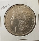 1890 Silver Morgan Dollar BU