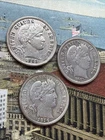 Attractive 1898, 1913 & 1914 Barber Dime Lot 🇺🇸