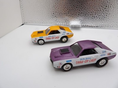 1969 DRAG-ON-LADY     1995 JOHNNY LIGHTNING DRAGSTERS U.S.A.   1:64 TWO CAR LOT