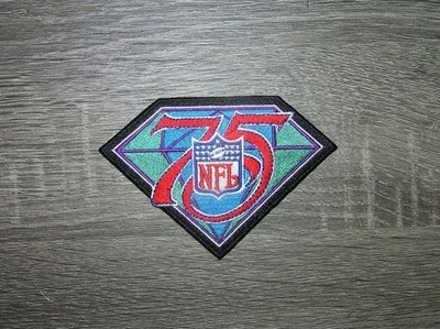 NFL Football League 75th Anniversary Embroidered Iron On Patch 5'' x 3.5''