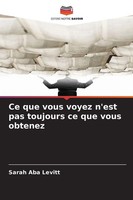 Sarah Aba Levitt | Ce Que Vous Voyez N'est Pas Toujours Ce Que Vous Obtenez