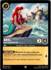 Ariel - Determined Mermaid Ursula's Return 174/204 Common Lorcana Near Mint