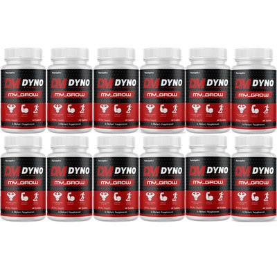 DM DYNO My-Grow Muscle Support Dyno My-Grow Supplement (12 Bottles) Official