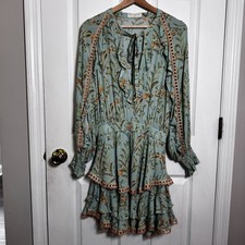 Rare Spell & The Gypsy Collective Maisie Play Dress Vintage Turquoise Floral S