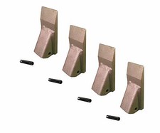 4 - Bucket Fabricated Dirt Teeth w/ Roll Pins - T2A, 2A, 2AP, 2A FAB