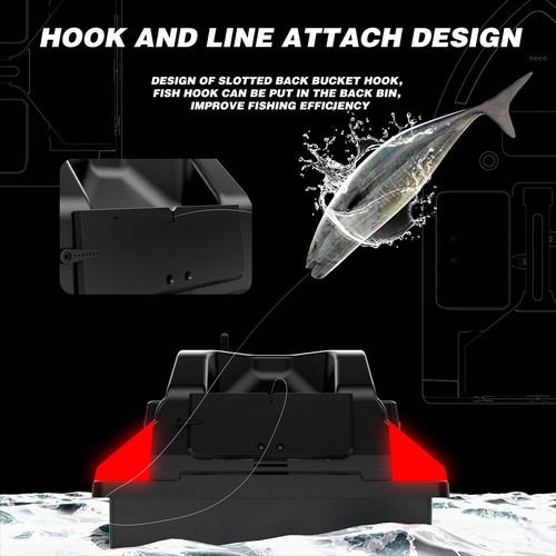Fishing Bait Boat 500m Bait Boat Dual Motor Fish Finder O7T1 - Picture 8 of 11