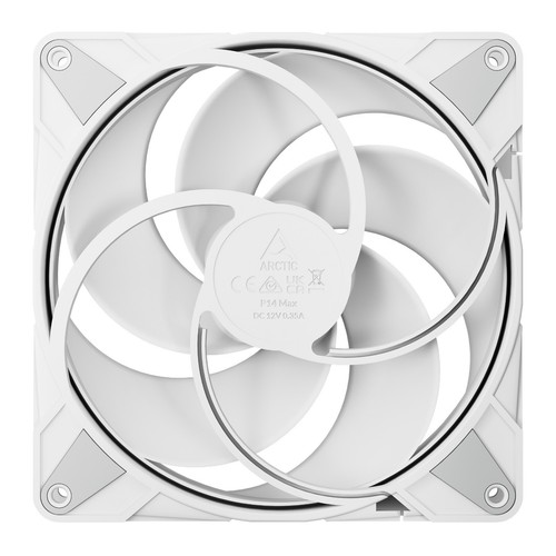 ARCTIC P14 Max 14cm PWM White PC Case Fan Fluid Dynamic Bearing 2800RPM 94CFM - Afbeelding 5 van 15