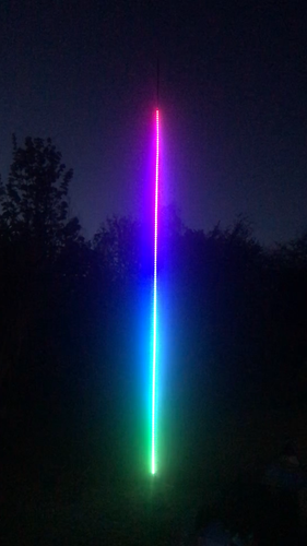 5M Digital Dream Chasing Flag Pole Led Lights + Mains Plug Waterproof IP65 - Video 1 of 1