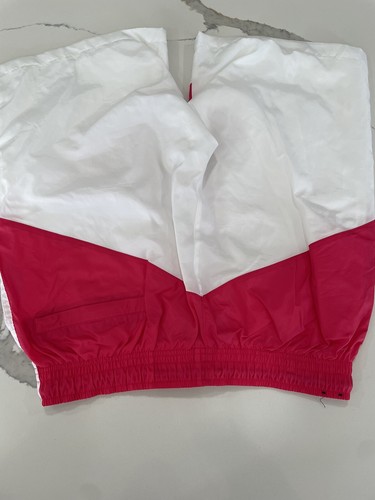 Nike Air Sportswear Windrunner Track Shorts White/Pink Sz M AK103 - Picture 3 of 7