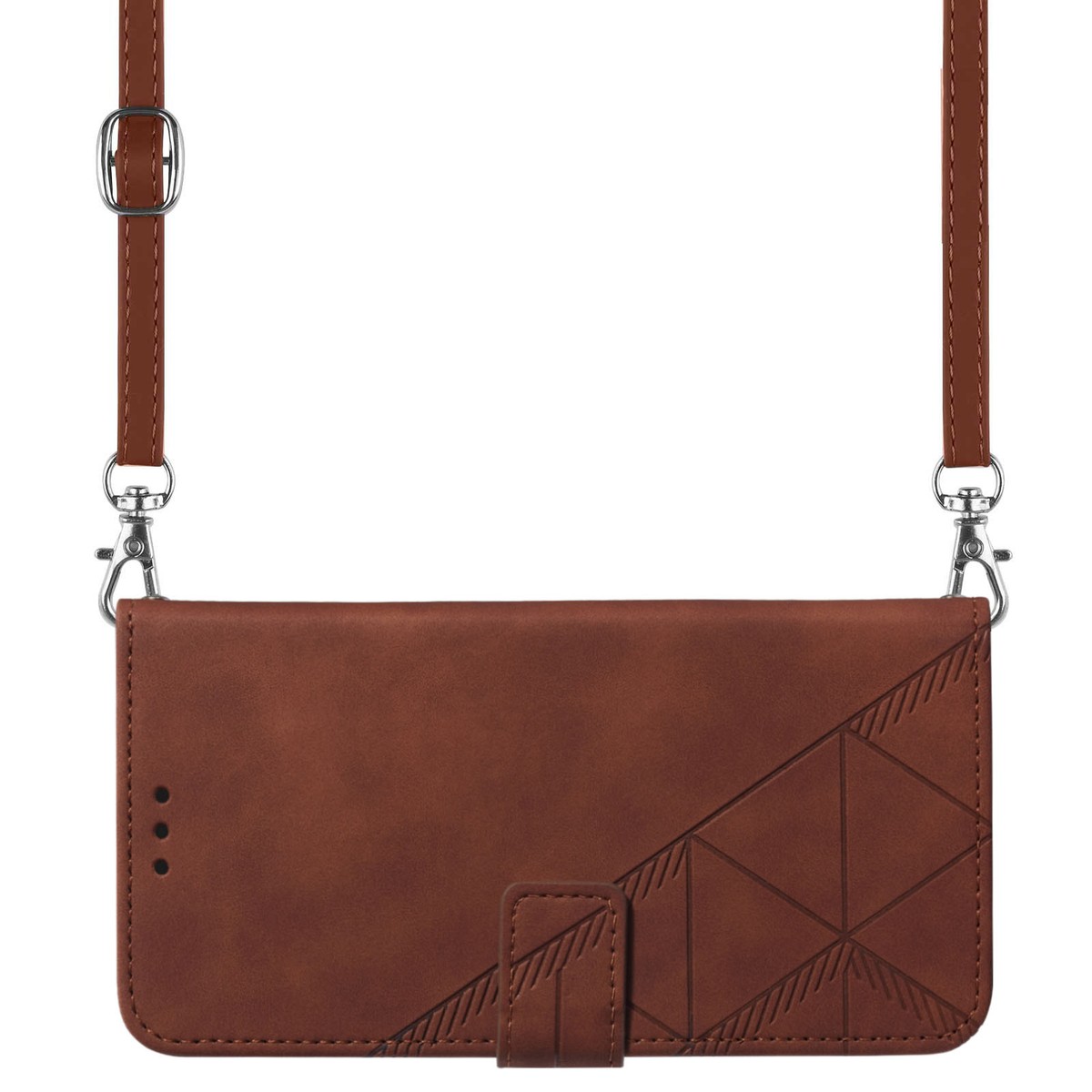 For iPhone 15 14 13 12 11 XS XR Crossbody Strap Leather Retro