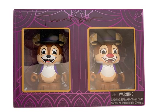 Disney Vinylmation Imagination Gala Evento Chip & Dale Esmoquin Negro 3" Firmado - Imagen 3 de 10