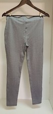 EUC Chico's Size 0 Ankle Pull On Tapered Leg Pant Stretch Black/white Pattern
