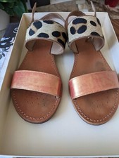 Geox sandals 39 leopard camel