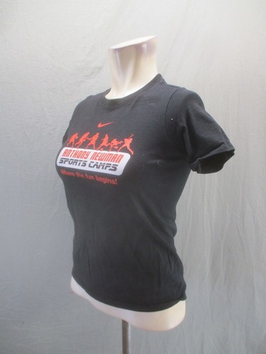 The Nike Tee Size S Kids Unisex Black 100% Cotton Short Sleeve Athletic Top 336 - Picture 3 of 9