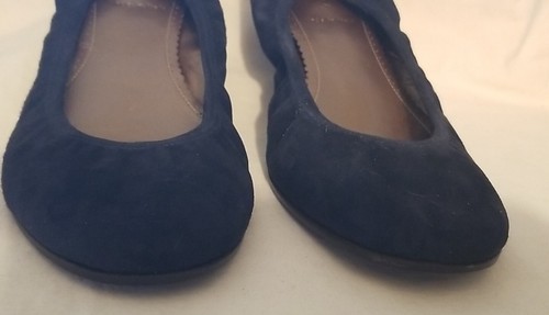 J CREW J. Crew Italy schwarz/marine Wildleder Leder Ballerinas 9 - Bild 2 von 11