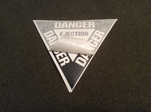 USAF EJECTION SEAT-DANGER FIGHTER AIRCRAFT DECAL U.S. MILITARY STYLE SUBDUED - Picture 2 of 3