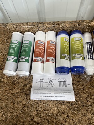 iSpring GAC/CTO/Sediment Carbon Water Filter Kit FG15, FP15, FC15, FT15