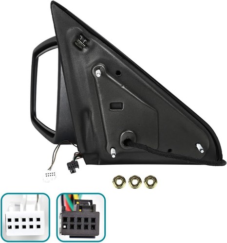 Left Side Mirror Fits 2013-2019 Ram 1500 Chrome Power Fold+ Heated+Temper Sensor - Picture 16 of 24